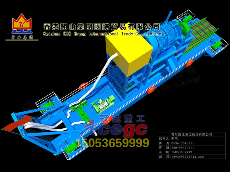 絞吸式淘金船